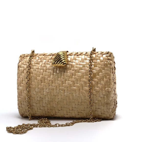 Vanessa Handbags - Woven wicker evening bag / clutch